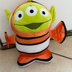 Disney Toy Story Alien Plush Toy in Nemo costume - Green and Orange